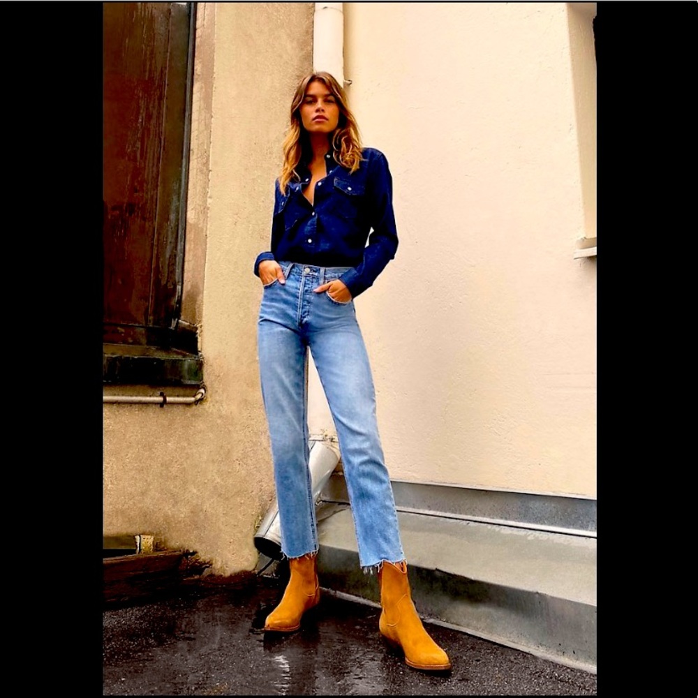 Denim Forum The Arlo High Rise Straight